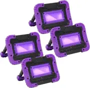 4 Pack of Rechargeable Black Light,Battery Powered Blacklight, Cordless 395nm UV