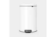 Flatback Pedal Bin (White) - 40 Litre