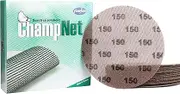 9 Inch Aluminum Oxide Fine Grit 150 Abrasive Net Sanding Mesh, Dust Free, Compatible with Angle Grinder & Bench Grinder, Box of 25 Pieces