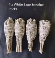 White Sage Smudge Sticks 4 x 4" Torches Bundle Free Post