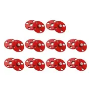10 Sets Sewing Snap Buttons, Press Buttons Snap Fasteners 10mm, Red