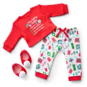 AMERICAN GIRL HOLIDAY WISH LIST PJs PAJAMAS FOR 18-INCH DOLL NEW (no doll) RED