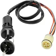 JUUDDENPARTS Ignition Key Switch, Motorcycle ATV Ignition Key Switch Assembly, Replacement for Honda TRX420 Rancher 2007 2008 2009 2010 2011 TRX450 Foreman 2002 2003 2004