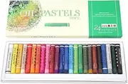 24PCS Oil Crayons Pastels, 24 Color Vibrant Pastel Sticks, Soft Pastel Pen Set, Drawing Square Chalk, Colours Soft Pastels for Painting