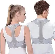Adjustable Back Posture Corrector for Kids & Women & Men + Adjustable Breathable - Effective and Comfortable Posture Brace and Shoulder Support Humpback (L)