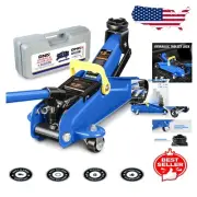 1.5 Ton Universal Hydraulic Trolley Jack with Easy Maneuvering Swivel Casters