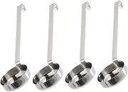 WHAMVOX 4-pc Stainless Steel Pizza Sauce Spoon Set Measuring Spoon Ladle Cereal Scoop Kitchen Cooking Tool