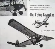 FLYING GAZOOKUS PLAN + CONSTRUCTION ARTICLE for 1/2-A FF / RC Model Airplane