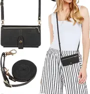 Flip Leather Phone Case for Samsung Galaxy S23, 6.1 inches Wallet Phone Case,Long Lanyard