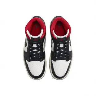 【NIKE 耐吉】W Air Jordan 1 Mid Black Gym Red 黑紅 BQ6472-061