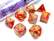 CHX 30050 D7-Die Set Vortex Polyhedral Underworld/yellow 7-Die Set (with bonus die)