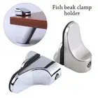 Cabinet Door clip Glass Shelf Holder Frameless Brackets Glass Door Clamp