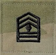 MEDALS OF AMERICA EST. 1976 Army ROTC OCP Hook & Loop First Sergeant Patch, Multi