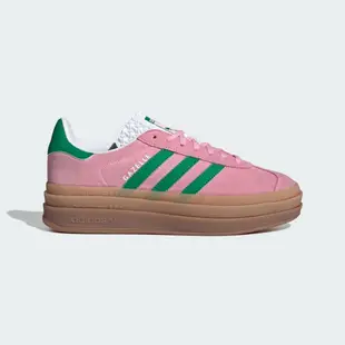 【adidas 愛迪達】GAZELLE BOLD 運動休閒鞋(IE0420 ORIGINALS 休閒鞋 粉)