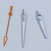 8mmx12mmx12.5mm Silver Trim Lume Orange Second Watch Hands Set for NH34 NH35 NH3