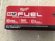 Milwaukee M12FHIR14LR0 12V Li-ion Cordless 1/4 Drive Extended Reach Ratchet. NEW