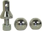 Convert-A-Ball 105LB Super-Long Nickel-Plated Shank with 2 Balls - 1"