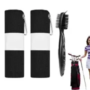 Premium Fishing and Golf Towel Set Super Absorbent Microfiber with Cleaning Brush