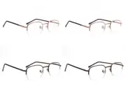 Reading Glasses Mens Eyewear Spring Hinge Metal Half Rim R9102 +1.00 +1.25 +1.50