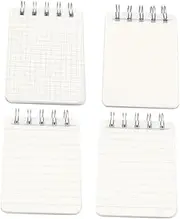 Beavorty 80 Page A7 Coil Notepads 4 Pack Writing Pads Small Legal Pads Memo Books Portable Student Notepads for Anywhere Use