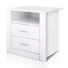 Artiss Bedside Tables Drawers Storage Cabinet Drawers Side Table White