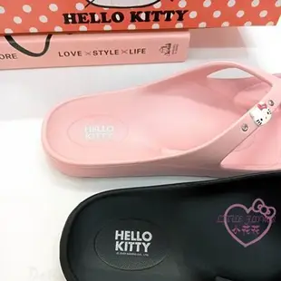 ♥小花花日本精品♥Hello Kitty 水鑽飾釦夏日夾腳拖3色白粉黑922001