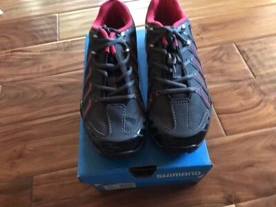 Shimano SH WM 34, SPD, Womens Shoes, 6.5, Black, NIB