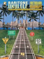 Fretboard Roadmaps Baritone Ukulele Essential Patterns Lessons Tab Book & Audio