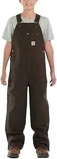 [Carhartt] Boys' Washed Denim Bib Overall, Worn in Blue