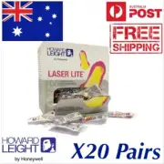 EAR PLUGS Disposable Foam Howard Leight Laser Lite 32dB Sleep NEW 20 PAIR,
