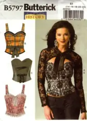 Butterick Sewing Pattern 5797 B5797 Women's Corset Size 14-16-18-20-22 NEW