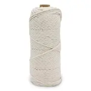4mm 110Y Macrame Cord Rope -1/6inch Single Strand White 3mm-100m (110yd)