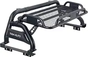 Sport Bar Roll Bar Black Steel with Cargo Basket