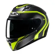 C10 Elie Black Yellow Full Face Helmet