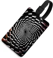 [TKJMCSW] Visual Illusion Luggage Tags for Suitcases Travel Tags for Luggage Travel Bag Tags Luggage Identifiers Tags Baggage Name Tag Backpack Labels Carry Ons Tags for Men Women