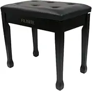 FILISITE Piano Bench with Waterproof Padded Cushion, Makeup Stools for Vanity, Bench for Living Room/Bedroom XJ580-2 (Black)