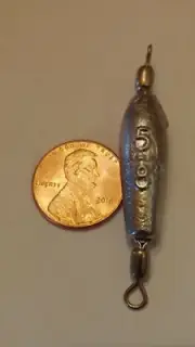 5/8 OZ TROLLING SINKERS W/#7 NICKEL CRANE SWIVEL