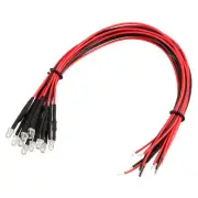 70 Pcs 3mm Pre-Wired Diffused LED Diodes Light(Mixed Colour, 20mA, DC 3-5V)