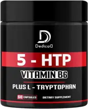 5 HTP Supplement 1010Mg - 60 Capsules 3In1 Combined with Vitamin B6, L-Tryptopha