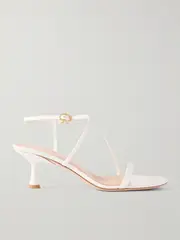 [Gianvito Rossi] Gianvito Rossi - 55 Leather Sandals - White - IT42 IT 42 White