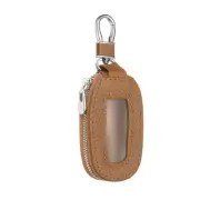 Universal Premium Car Key Fob Case Genuine Leather Key Protector Cover Brown