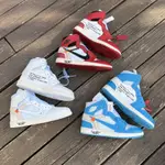 2023新款 OFF-WHITE X N-I-K-E AIR JORDAN 1 RETRO HIGH OG 芝加哥白紅