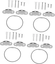 KOCKSHION 4 Set Tip Furniture Anchors Proofing Straps Safety Straps for Child Furniture Metal