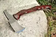 Handmade Carbon Steel Tomahawk Tactical Axe for Hunting Outdoor Camping Xmas AU