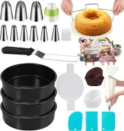 Tingjia 179PCs Round Cake Pans Sets for Baking-Nonstick 8 Inch Springform Cak...