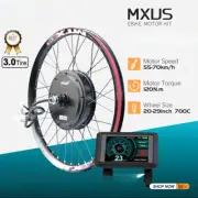 72V 3000W MTB E-Bike Conversion Kit 20-29'' 700C Rear Rotate Electric Motor Kit