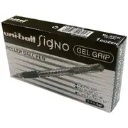 Uni-Ball Signo Gel Grip Gel Pen Black 12 Pack