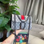 (真實圖像) 女士手提包, 帶龍扣交叉帶尺寸 21CM T051 _ MOON BAG