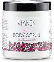 VIANEK Smoothing body exfoliation. Body scrub for pimples on the back and body, blemished skin and ingrown hair. Vegan natural cosmetics size 265 g.