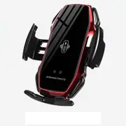Catzon Wireless Fast Car Charger A5 10W with Smart Sensor Car Mount For iPhone/Samsung - Red